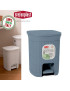 BALDE LIXO 90403 DOMUS AZUL SMOKY 6L PLST