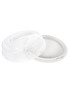 BOLEIRA CD 2834 BECLAS BRANCA MULTI-FACE BAIXA 35X9CM PLST