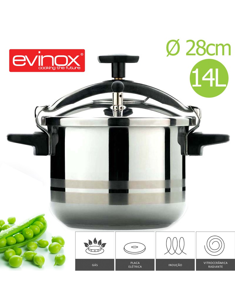 PANELA PRESSAO EVINOX CLASSIC 14L DIAM. 28CM INOX INDUÇAO