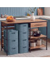 ARMARIO 90703 DOMUS AZUL SMOKY SLIM 4 GAV. 30X40X80CM PLST