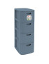 ARMARIO 90703 DOMUS AZUL SMOKY SLIM 4 GAV. 30X40X80CM PLST