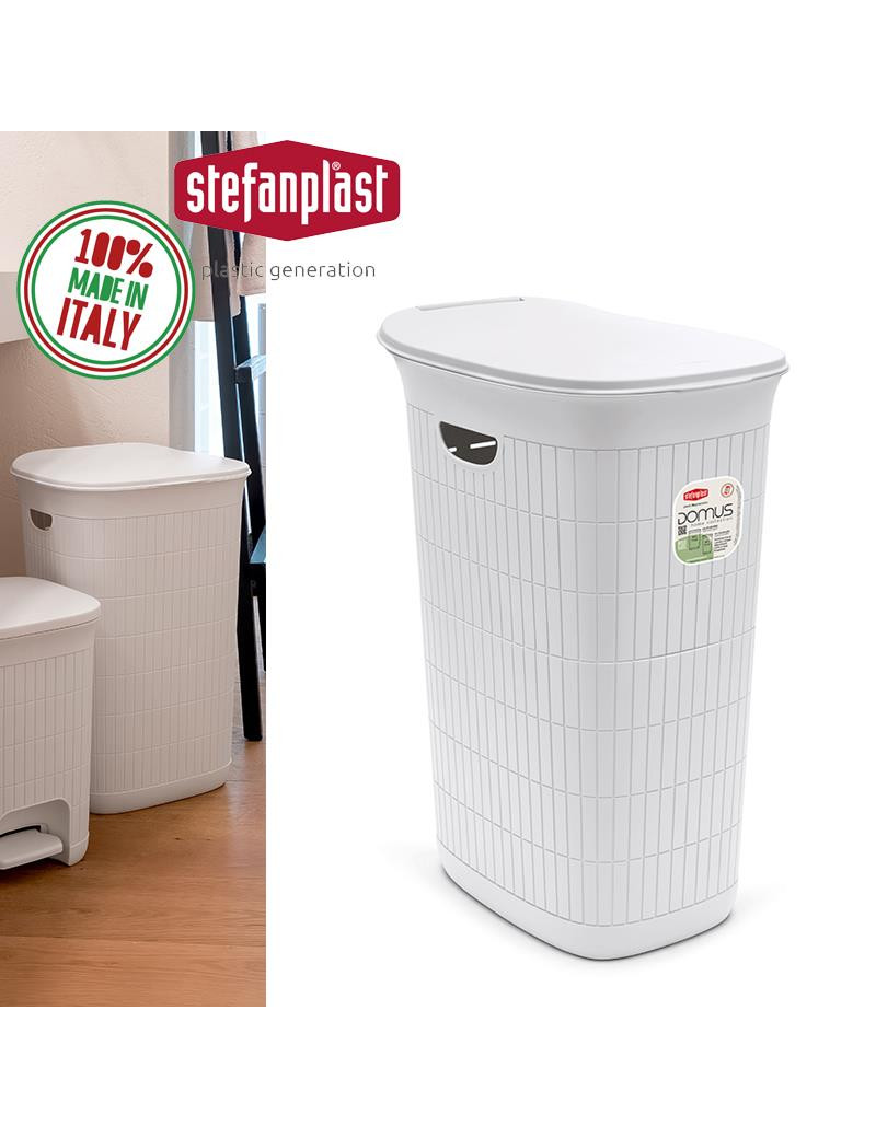 CESTO ROUPA 90900 DOMUS BRANCO 36L PLST