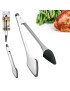 PINÇA COZINHA LS 1318 EXTRA FORTE 32CM INOX/SILICONE
