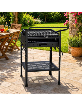 CHURRASQUEIRA KARBO N.4 GIRATORIA 56X36X102CM FERRO