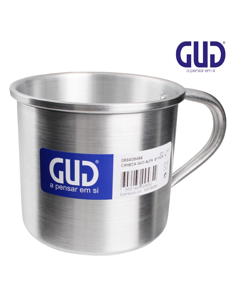 CANECA GUD ALFA  Ø 10CM  0,75L ALUMINIO