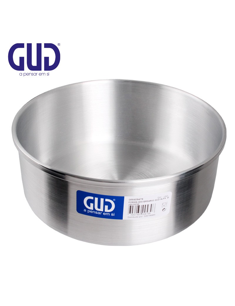 FORMA ANIVERSARIO GUD ALFA  Ø 26X10CM ALUMINIO