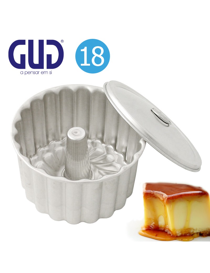 FORMA  PUDIM CANELADA GUD ALFA  Ø 18CM ALUMINIO