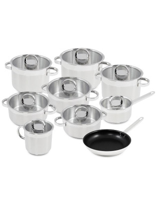TREM SL ATLANTICO GLASS 9 PEÇAS INOX C/OFERTA FAQUEIRO