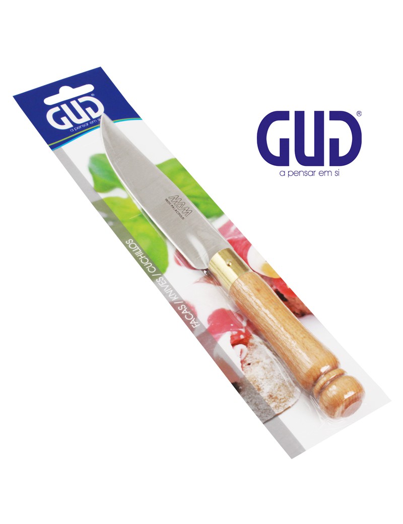 FACA COZINHA GUD PALAÇOULO Nº19 12,5CM BL1 CABO MADEIRA