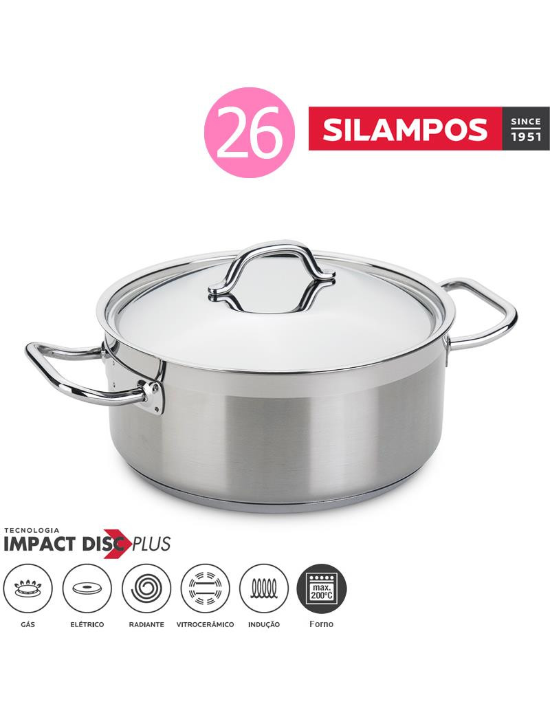 CAÇAROLA SL PROFISSIONAL TEJO Ø26CM INOX18/10