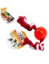 BRINQUEDO BOLA C/CORDA ZOO 51016  4X23CM CORES SORTIDAS