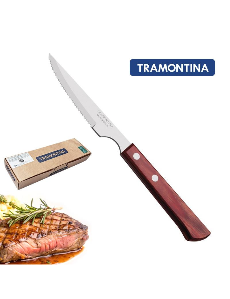 FACA CHURRASCO TRM POLYWOOD 21109/074  CONJ.12  11CM