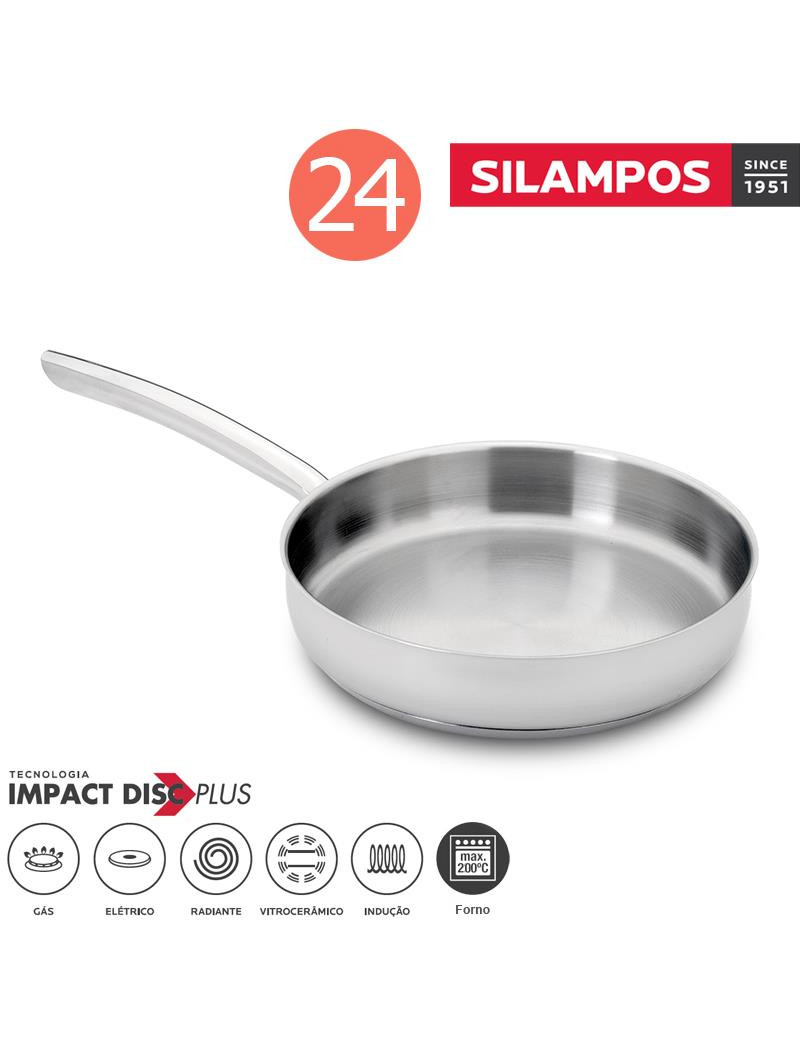 FRIGIDEIRA SL YUMI C/CABO Ø24CM INOX 18/10