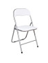 CADEIRA 126201 BRANCA ALMOFADADA 44X45X80CM DOBRAVEL