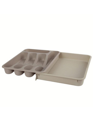 PORTA TALHERES CD 2853 BECLASSIC BEGE AJUST. 28-48X34CM PLST