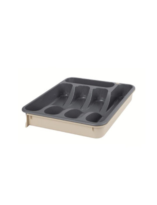 PORTA TALHERES CD 2853 BECLASSIC CINZA AJUST. 28-48X34CM PL