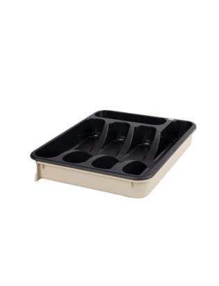 PORTA TALHERES CD 2853 BECLASSIC PRETO AJUST. 28-48X34CM PL