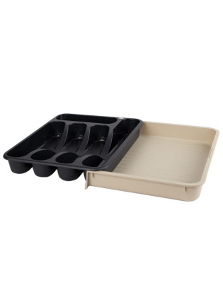 PORTA TALHERES CD 2853 BECLASSIC PRETO AJUST. 28-48X34CM PL