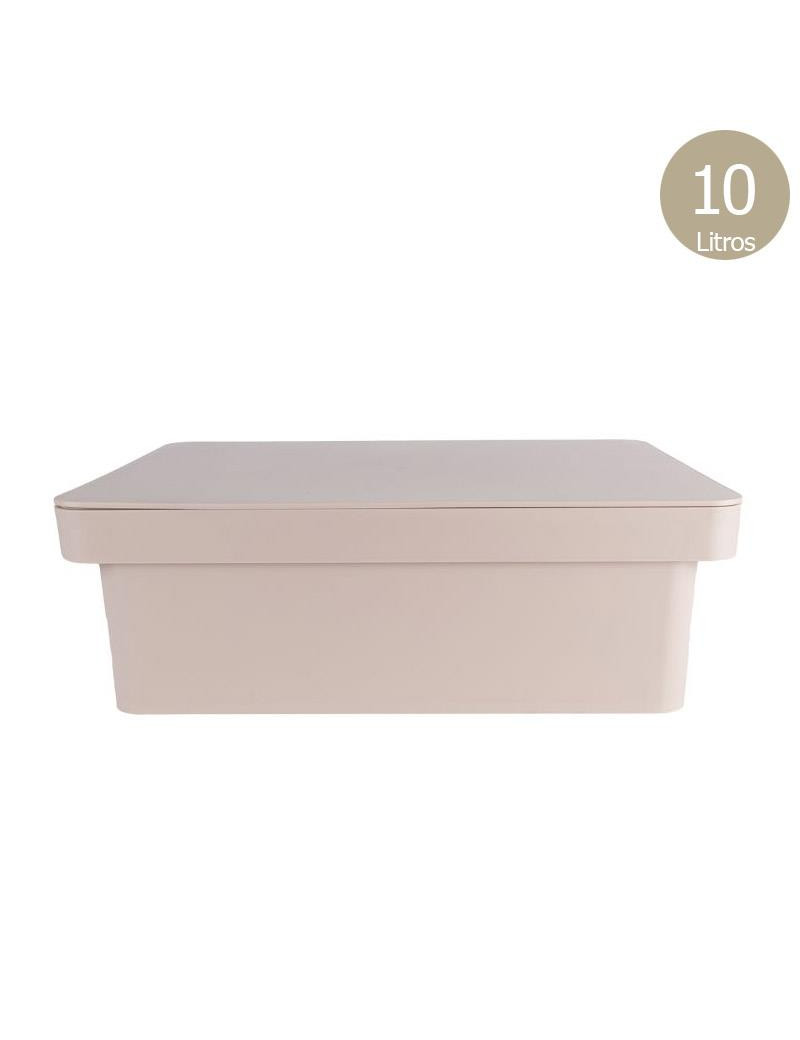 CAIXA ARRUMAÇAO CD 3065 BECLAS DECO BEGE 10L 28X38X12CM