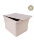 CAIXA ARRUMAÇAO CD 3066 BECLAS DECO BEGE 20L 28X38X24,5CM