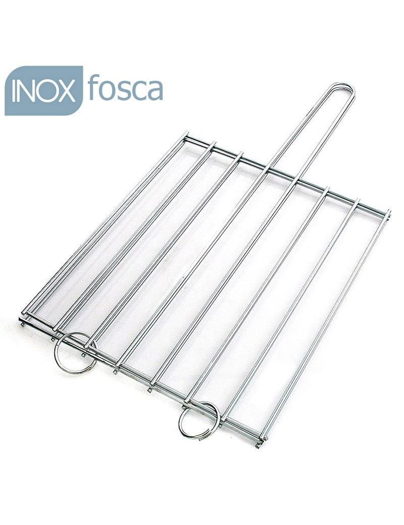 GRELHA CHURRASCO GUD FOSCA Nº4  24X30CM INOX