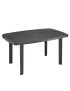 MESA OVAL FARO 3001 A ANTRACITE 140X90CM