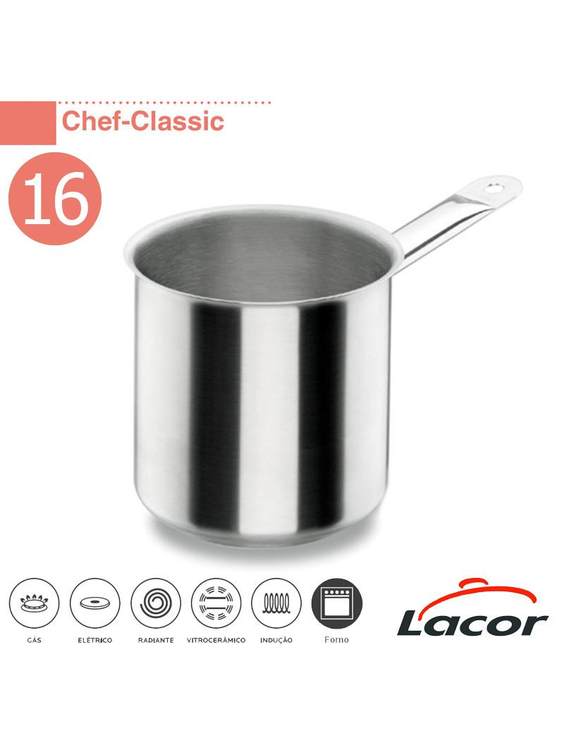 BANHO-MARIA LACOR 50717 CHEF-CLASSIC C/CABO Ø16X16CM INOX