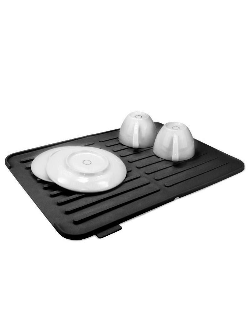 TAPETE ESCORREDOR LOUÇA CD 2779 BECLAS PRETO HORIZ 45X30CM