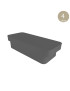 CAIXA ARRUMAÇAO CD 3062 BECLAS DECO CINZA 4L 14X34X12CM