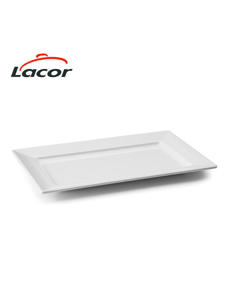BANDEJA LACOR 63534 CLASSIC RET. M BRANCO 35X21CM MELAMINA