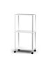 ESTANTE CD 3068 BECLASSIC 3 PRAT. C/RODAS 50X30X97CM PLST
