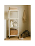 ESTANTE CD 3432 BECLASSIC 4 PRAT. C/RODAS 50X30X139CM PLST