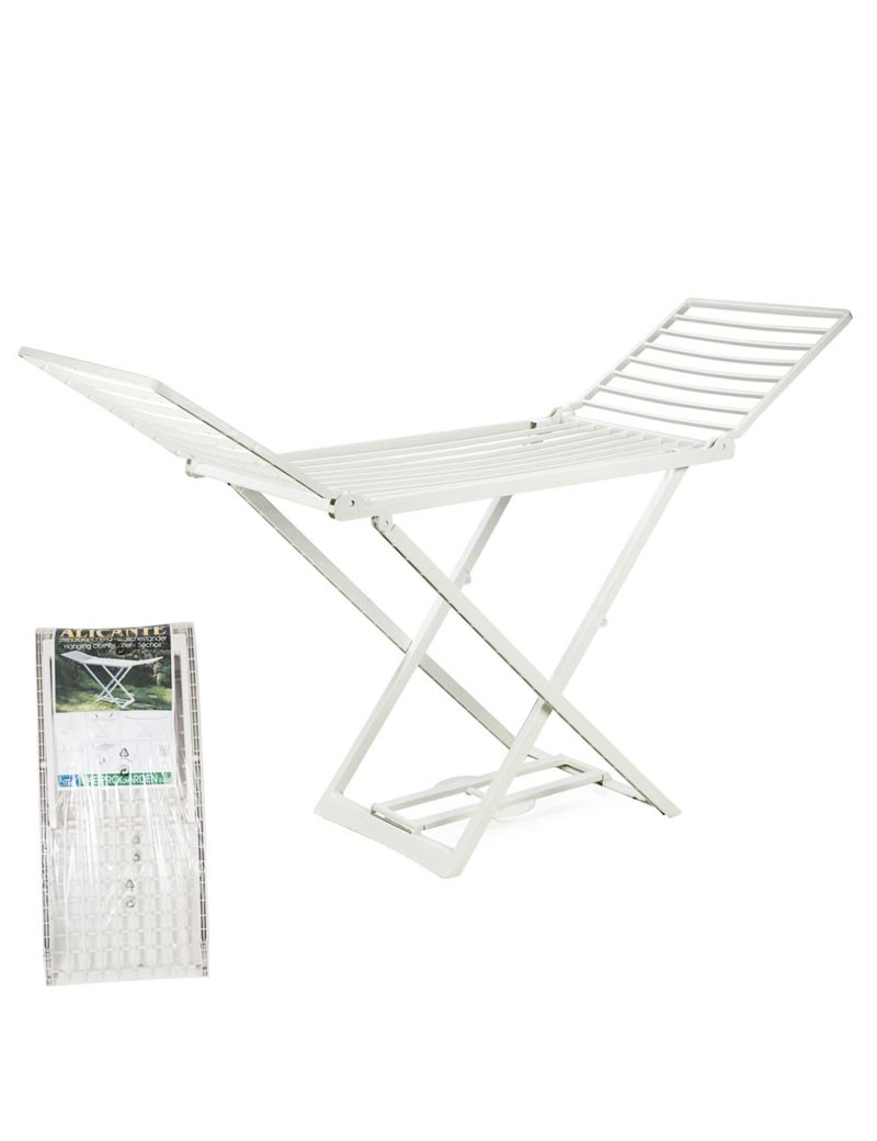 ESTENDAL ALICANTE BRANCO 194X58X108CM RESINA 19 MT