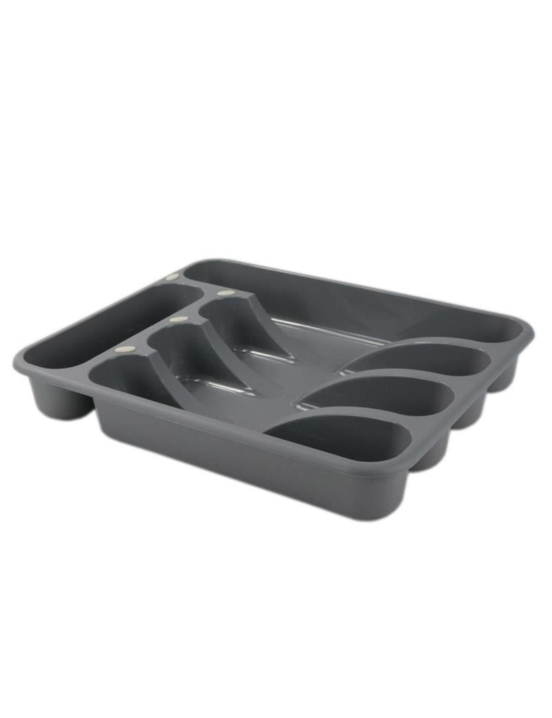 PORTA TALHERES CD 1984 BECLASSIC CINZA 33,8X27,8X5,7CM