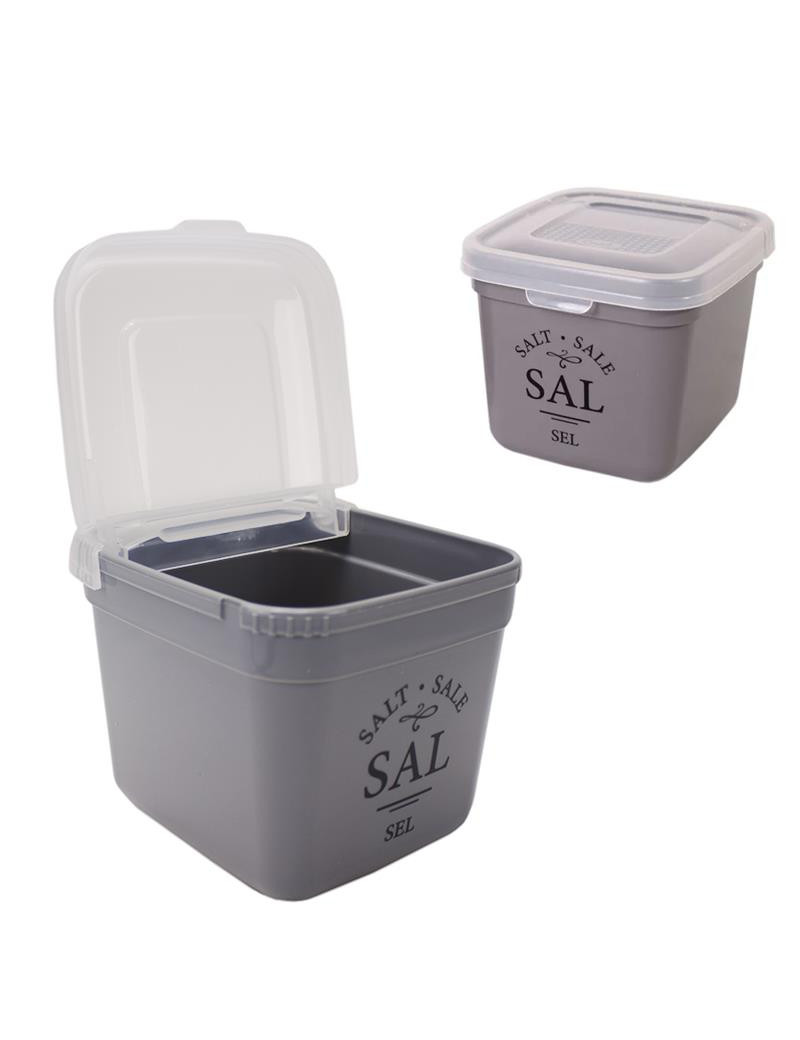SALEIRO CD 2474 BECLASSIC CINZA 11X12X10CM PLST