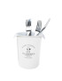 PORTA TALHERES CD 2499 BECLASSIC BRANCO 12,5X13,2CM PLST