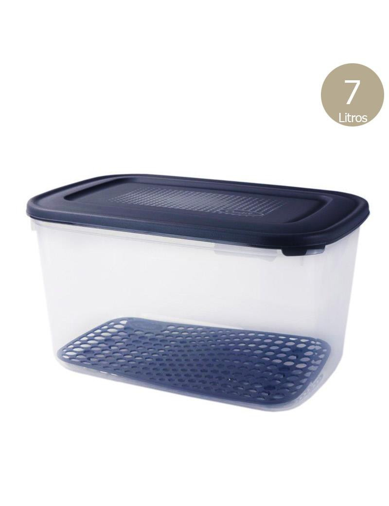 CAIXA HERMETICA CD 2528 BECLASSIC PRETO C/REDE 7L PLST