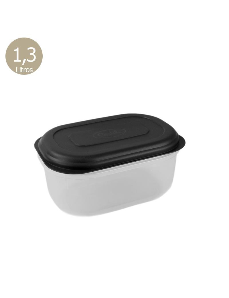 CAIXA HERMETICA CD 2550 BECLASSIC PRETO OVAL 1,3L PLST
