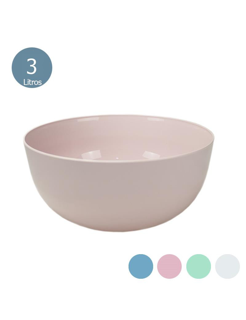 SALADEIRA CD 2595 COLORS 3L 22X10,5CM PLST SORTIDO