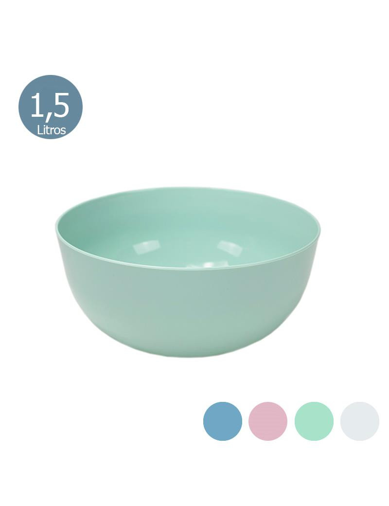 SALADEIRA CD 2751 COLORS 1,5L  17,5X8CM PLST SORTIDO
