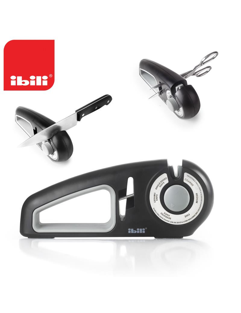 AFIADOR FACAS/TESOURAS IBILI 783770 PROF. 7USOS 23X9,5CM