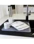 TAPETE ESCORREDOR LOUÇA CD 2779 BECLAS CINZA HORIZ 45X30CM