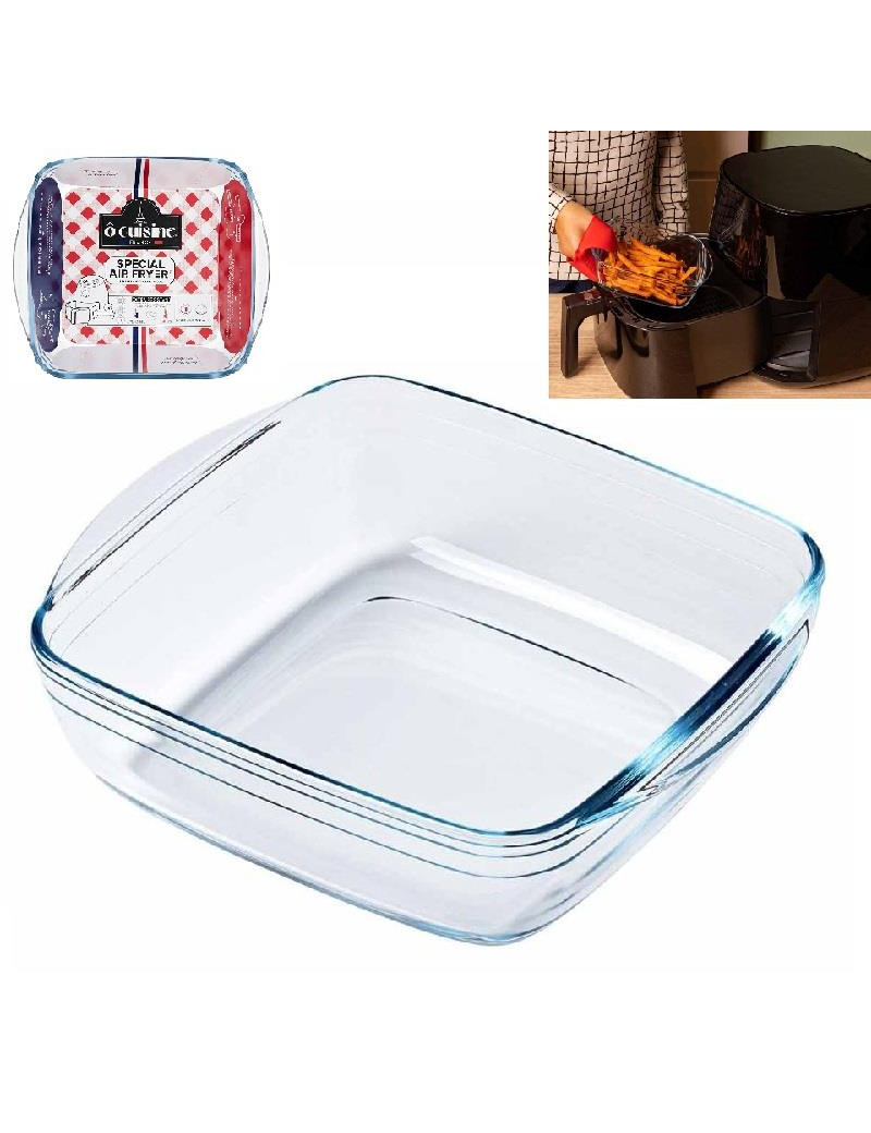 ASSADEIRA QUAD OCUISINE AIRFRYER 25X22X7CM 2,2L VIDRO