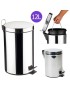 BALDE LIXO 479721 C/PEDAL 12L INOX