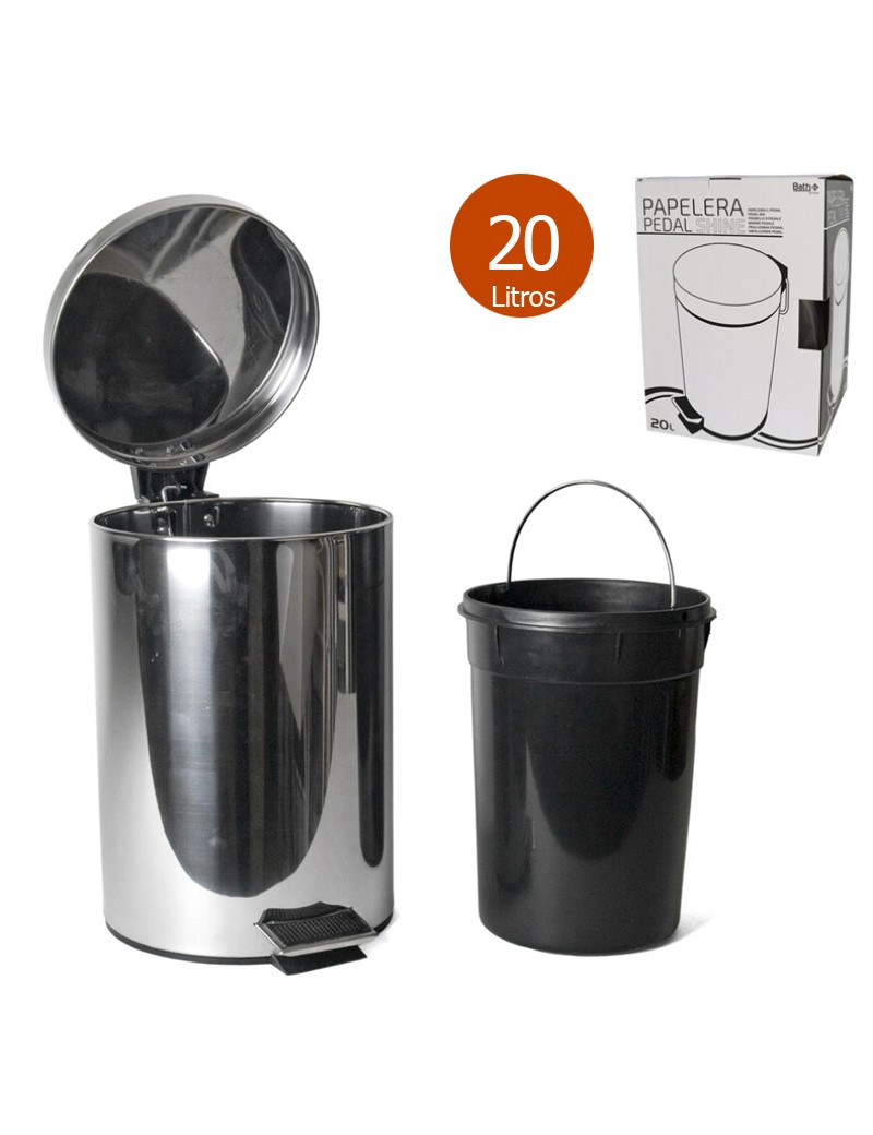 BALDE LIXO 479738  20L INOX