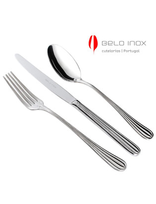FAQUEIRO 24 P. BI DUO FRISO OURO C/ESTOJO MADEIRA