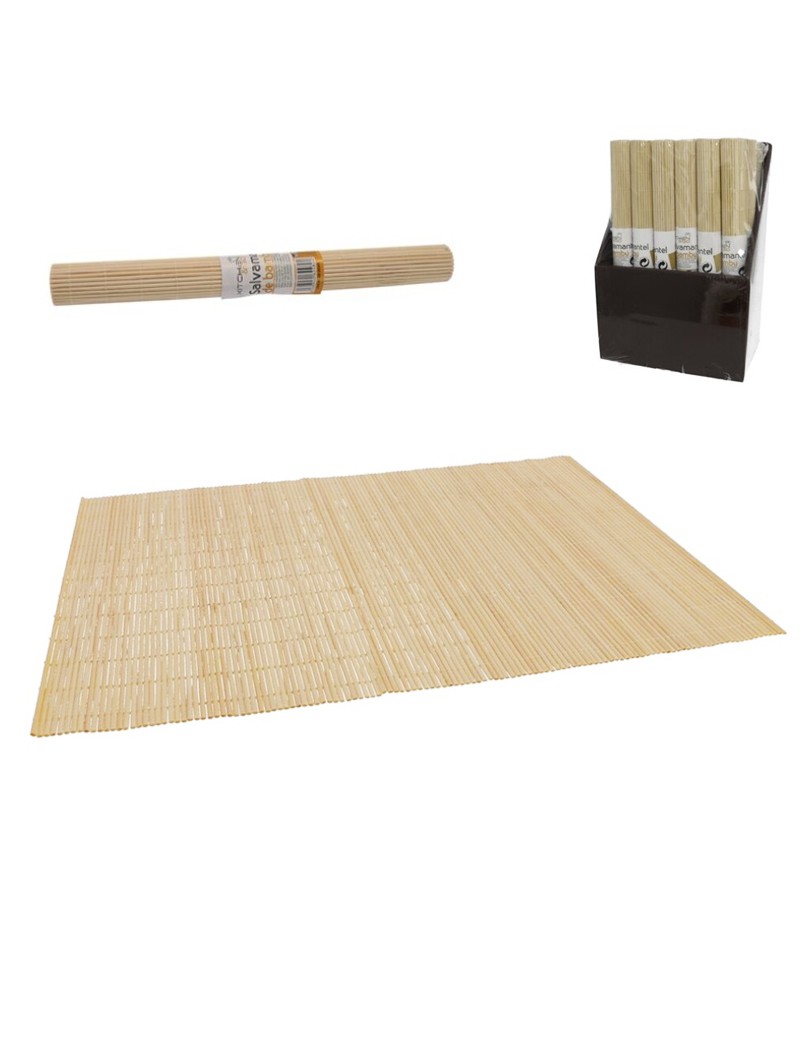 INDIVIDUAL MESA 624824 BAMBU NATURAL 30X40CM