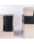 CAIXA ARRUMAÇAO CD 3063 BECLAS DECO PRETO 8L 14X34X24,5CM