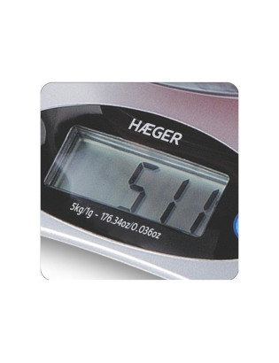 BALANÇA COZINHA HAEGER SANTINI KS-05B.002B DIGITAL 5KG