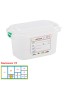 CAIXA HERMETICA DENOX 12350 GASTRONORM 1/9 X100MM TRANSP